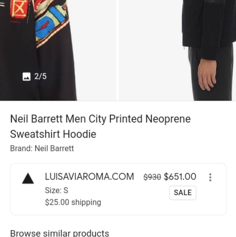 Neil Barret designer jacket sweater